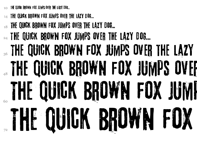 3rd Man font waterfall